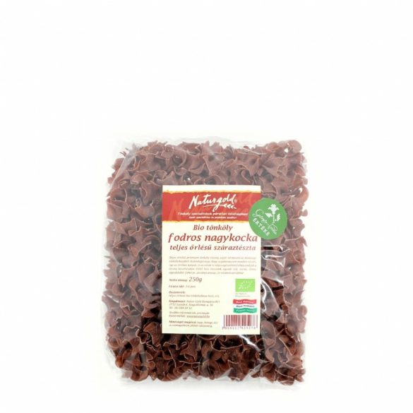 Naturgold Bio Tönköly teljes kiőrlésű tészta fodros nagykocka (250 g)