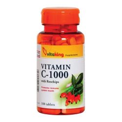 vitaking C-1000 tabletta, csipkebogyóval (100 db)