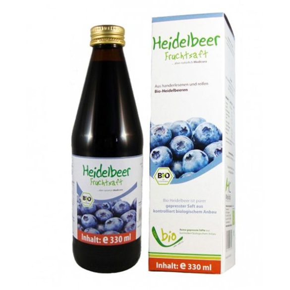 Medicura Bio Fekete áfonya 100% gyümölcslé (330 ml)