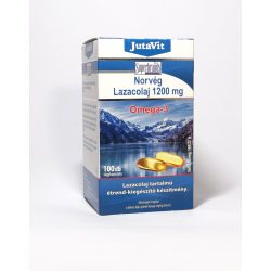 JutaVit Norvég Lazacolaj Omega-3 halolaj 1200 mg (100 db)