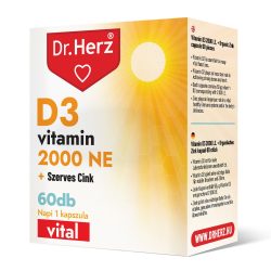 Dr. Herz D3-vitamin 2000 NE+Szerves Cink kapszula (60 db) 