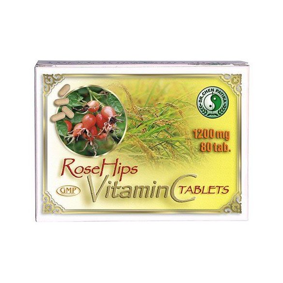 Dr. Chen C-vitamin tabletta csipkebogyó kivonattal, 1200 mg (80 db)