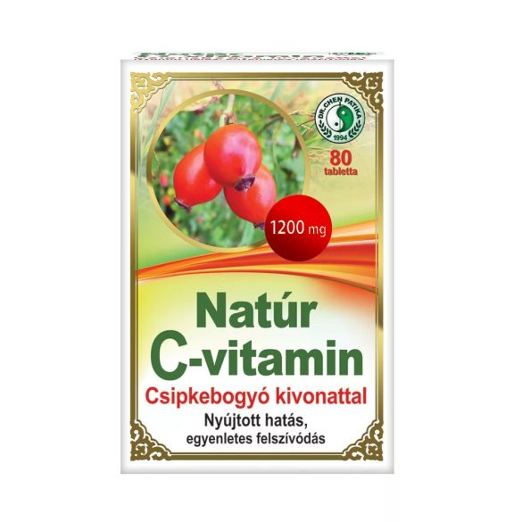 Dr. Chen C-vitamin tabletta csipkebogyó kivonattal, 1200 mg (80 db)
