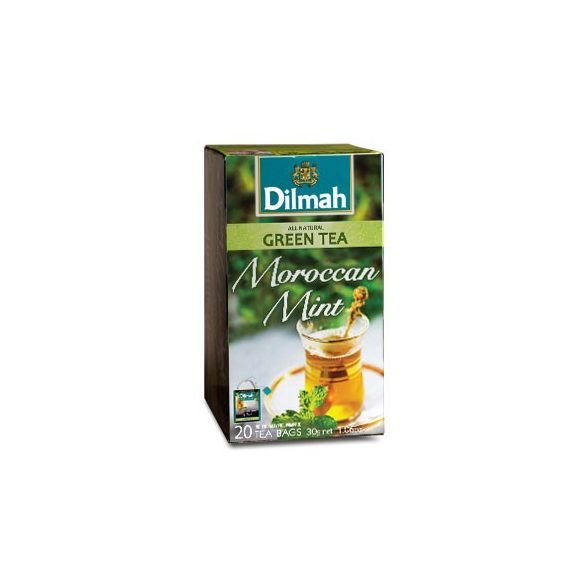 Dilmah Zöld tea, Mentás aromás, filteres / Moroccan Mint Green tea (20 db x 1,5 g)