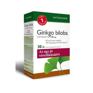 Interherb Napi 1 Ginkgo biloba 80 mg Extraktum kapszula (30 db) Interherb Napi 1 Ginkgo biloba 80 mg Extraktum kapszula (30 db)