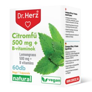 Dr. Herz Citromfű 500 mg + B-vitaminok kapszula (60 db)