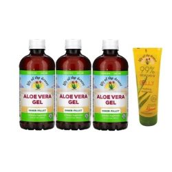   Lily of the desert Aloe vera filézett gél 99% 3db-os akció (3x946 ml) + 1db ajándék Aloe vera Gelly 99% (228g / 240 ml)