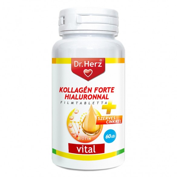 Dr. Herz Kollagén Forte Hialuronnal tabletta (60 db) 