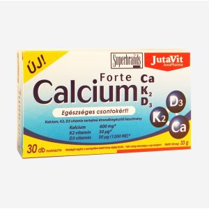 JutaVit Calcium Forte Ca+K2+D3 tabletta (30 db) JutaVit Calcium Forte Ca+K2+D3 tabletta (30 db)