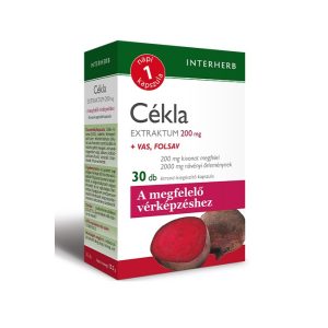 Interherb Napi 1 Cékla extraktum kapszula (30 db) Interherb Napi 1 Cékla extraktum kapszula (30 db)