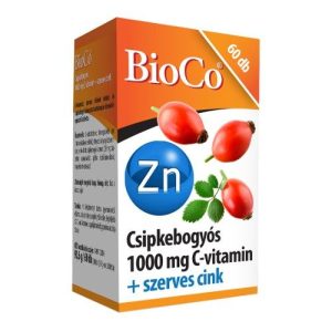 BioCo Csipkebogyós 1000 mg C-vitamin + Cink tabletta (60 db)