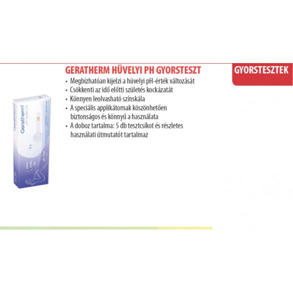 Geratherm Hüvelyi pH teszt (5 db)
