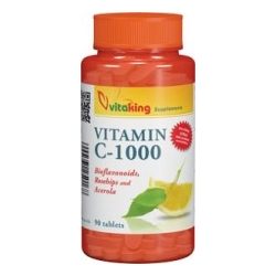   vitaking C-1000 vitamin tabletta bioflavonoidokkal, acerolával és csipkebogyóval (90 db)
