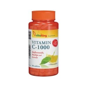 vitaking C-1000 vitamin tabletta bioflavonoidokkal, acerolával és csipkebogyóval (90 db) vitaking C-1000 vitamin tabletta bioflavonoidokkal, acerolával és csipkebogyóval (90 db)