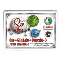 Dr. Chen Q10 50 mg + Ginkgo + Omega-3 (30 db)