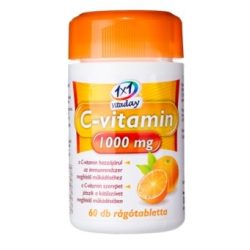  1x1 Vitaday C-vitamin 1000 mg narancs ízű rágótabletta (60 db)