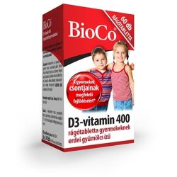 BioCo D3 vitamin 400 rágótabletta gyerekeknek (60 db)