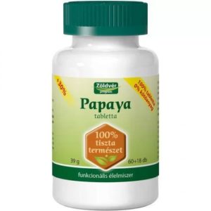 Zöldvér Papaya 100 % tabletta (78 db) Zöldvér Papaya 100 % tabletta (78 db)