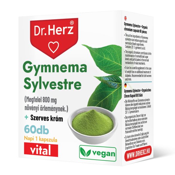 Dr. Herz Gymnema Sylvestre + szerves króm tabletta (60 db) 