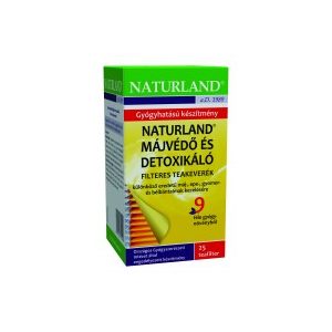 Naturland Májvédő és detoxikáló filteres teakeverék (25x1,5 g)