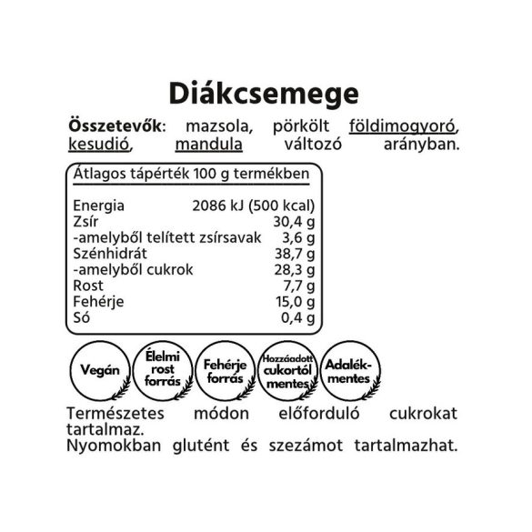 Dénes Natura Diákcsemege (200 g)