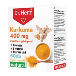 Dr. Herz Kurkuma + Gyömbér + C-vitamin kapszula (60 db)