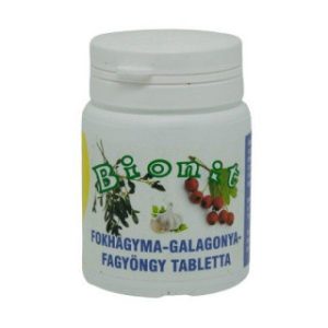 Bionit Fokhagyma-galagonya-fagyöngy tabletta (70 db) Bionit Fokhagyma-galagonya-fagyöngy tabletta (70 db)