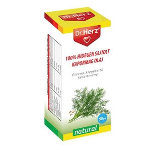 Dr. Herz 100% Hidegen sajtolt kapormag olaj (50 ml) Dr. Herz 100% Hidegen sajtolt kapormag olaj (50 ml)