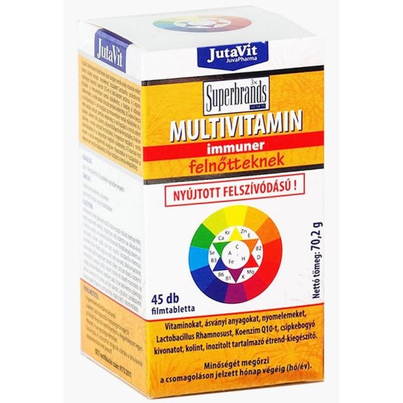 JutaVit Multivitamin Immunkomplex felnőtteknek nyújtott felszívódású (45 db)