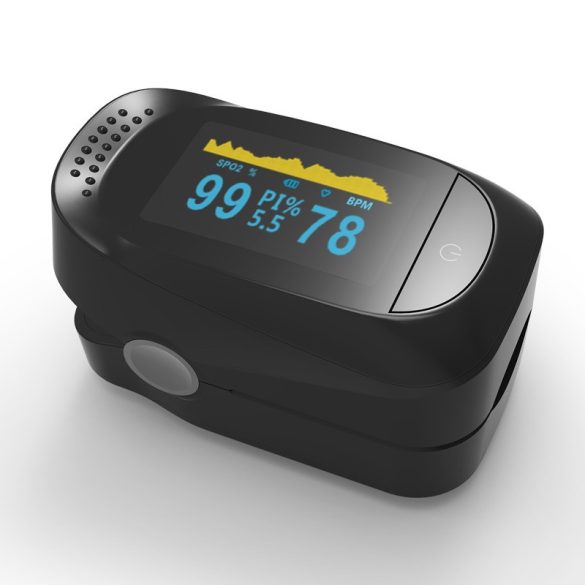 Professzionális véroxigénmérő és pulzusmérő OLED kijelzővel Pulzoximéter SP02 (1 db)