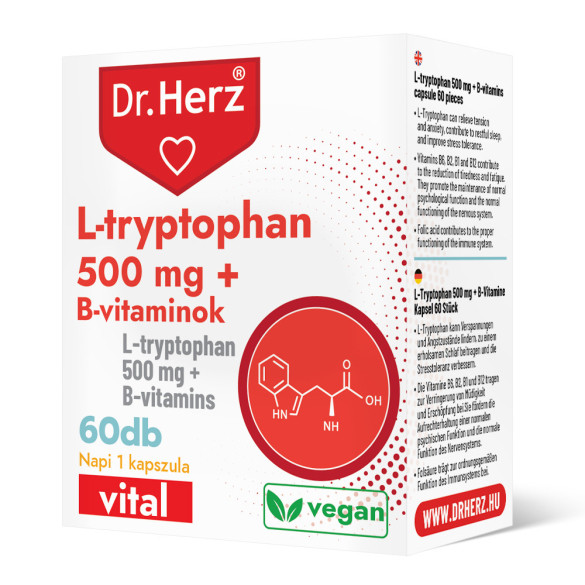 Dr. Herz L-Tryptophan + B-vitaminok kapszula (60 db)