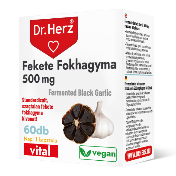 Dr. Herz Fekete fokhagyma kapszula (60 db)