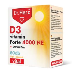 Dr. Herz D3-vitamin 4000 NE+Szerves Cink kapszula (60 db)