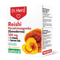   Dr. Herz Reishi 350 mg + C-vitamin + Szerves Cink kapszula (60 db)