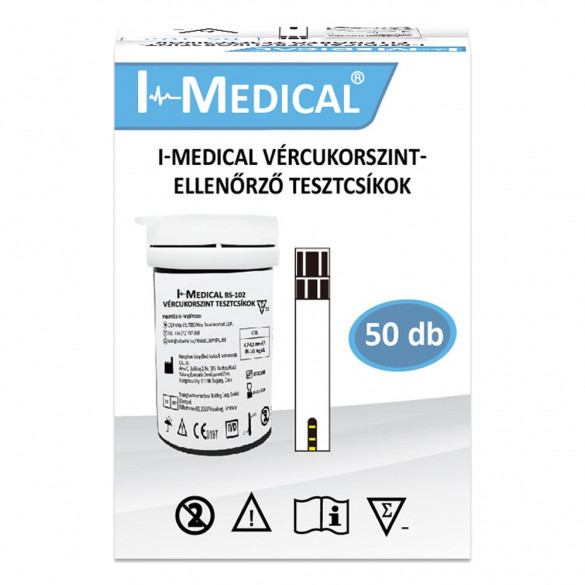 I-Medical tesztcsík vércukorszint mérőhöz (50 db)
