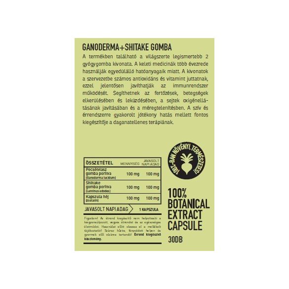 Vitamin Bottle Ganoderma Reishi + Shiitake gomba kapszula (60 db)
