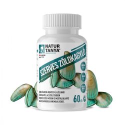   Natur Tanya® SZERVES ZÖLDKAGYLÓ- adalékanyagmentes, liofilizált új-zélandi zöldkagyló, az ízületekben természetes módon is megtalálható glükózaminoglikánokkal (GAG) (60 db)