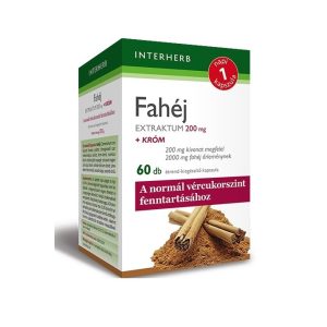 Interherb Napi 1 Fahéj extraktum 200 mg + króm kapszula (60 db)