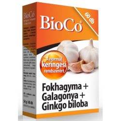 BioCo Fokhagyma+Galagonya+Ginkgo biloba tabletta (60 db)