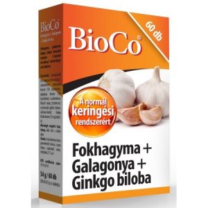 BioCo Fokhagyma+Galagonya+Ginkgo biloba tabletta (60 db) BioCo Fokhagyma+Galagonya+Ginkgo biloba tabletta (60 db)