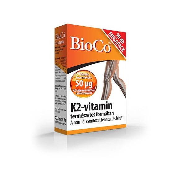 BioCo K2 vitamin tabletta (90 db)