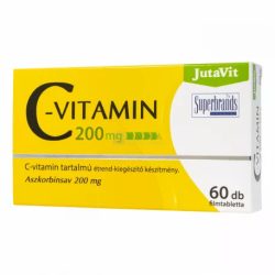 JutaVit C-vitamin 200 mg (60 db)