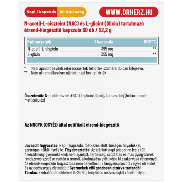 Dr. Herz NAC kapszula (60 db )