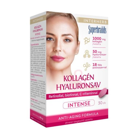 Interherb Kollagén & Hyaluronsav Intense tabletta (30 db)