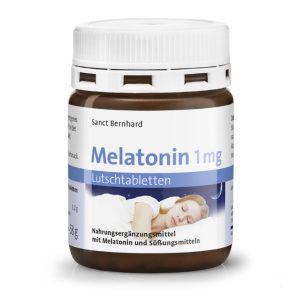 Sanct Bernhard Melatonin 1 mg rágótabletta bodza és citrus ízesítéssel (120 db)