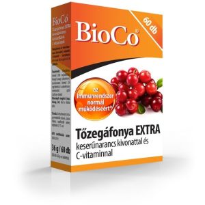 BioCo Tőzegáfonya Extra tabletta C-vitaminnal (60 db)
