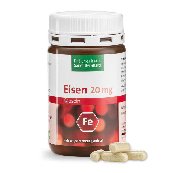 Sanct Bernhard Szerves Vas kapszula 20 mg (120 db)