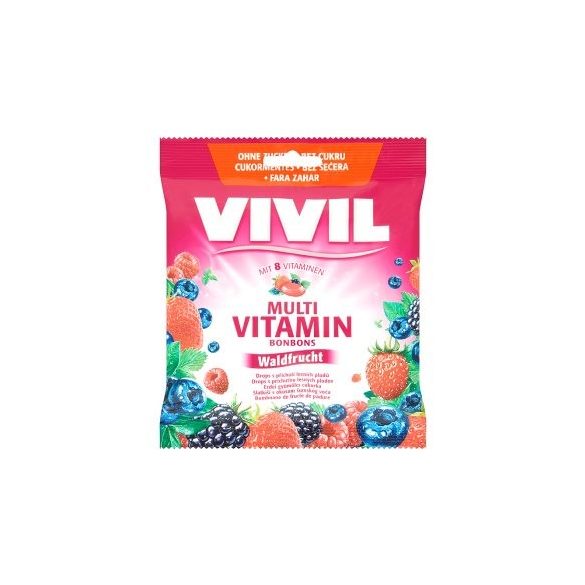 Vivil Multivitamin erdei gyümölcsös / waldfrucht cukor (60 g)