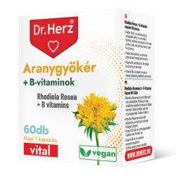 Dr. Herz Aranygyökér + B-vitamin kapszula (60 db)