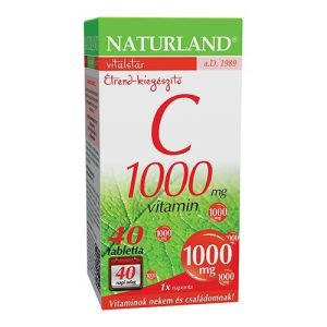Naturland C-vitamin 1000 mg tabletta (40 db) Naturland C-vitamin 1000 mg tabletta (40 db)